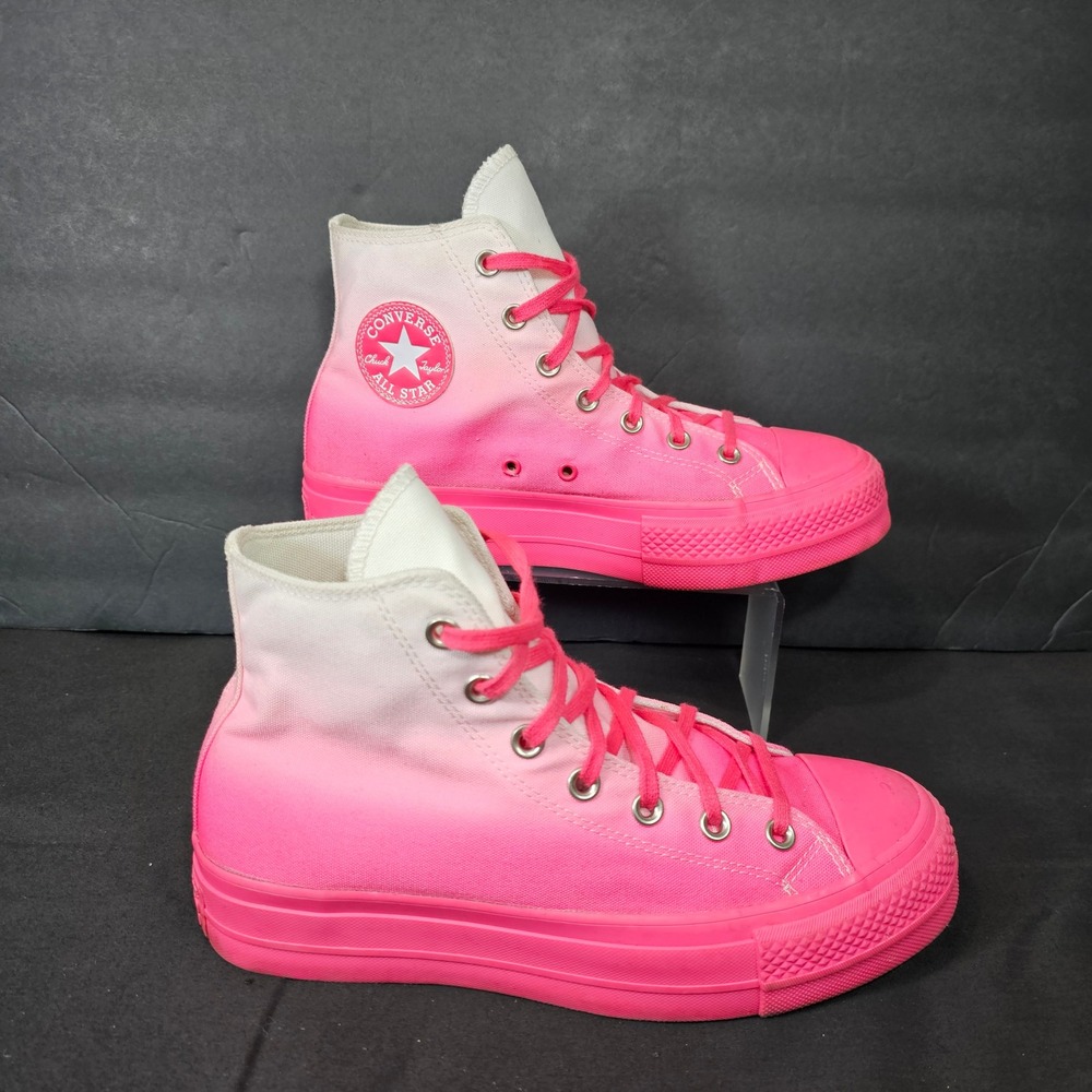 Converse Chuck Taylor All Star Lift Platform Pink Ombre High Top Womens sz 9